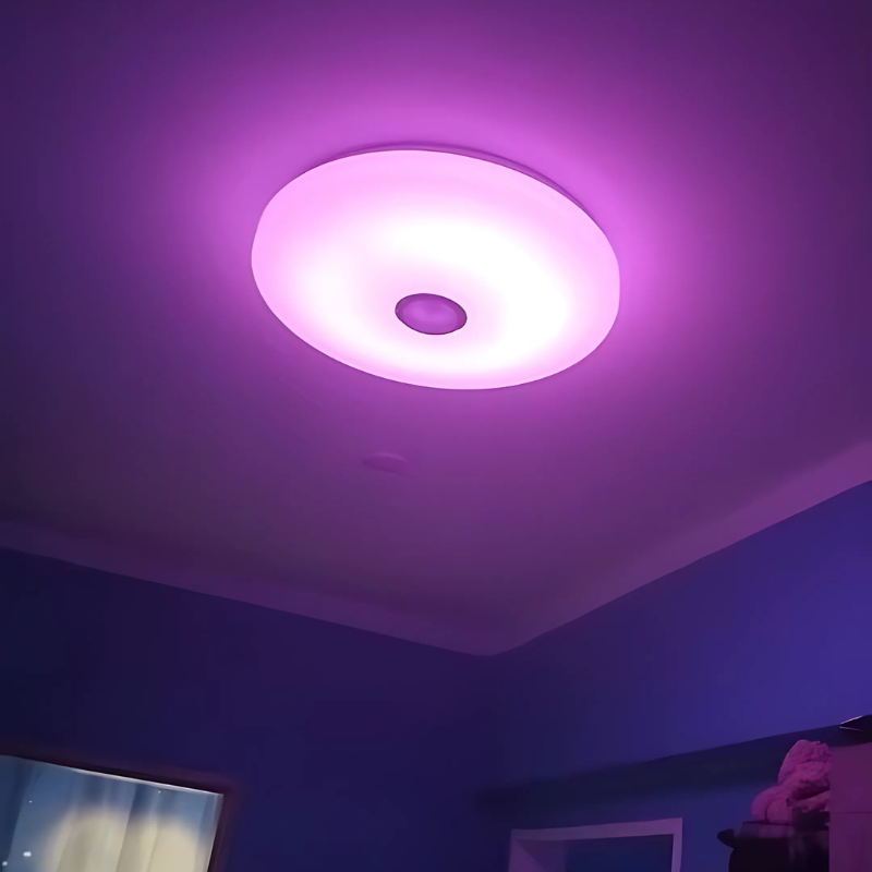 Plafonnier LED bluetooth 7 couleurs