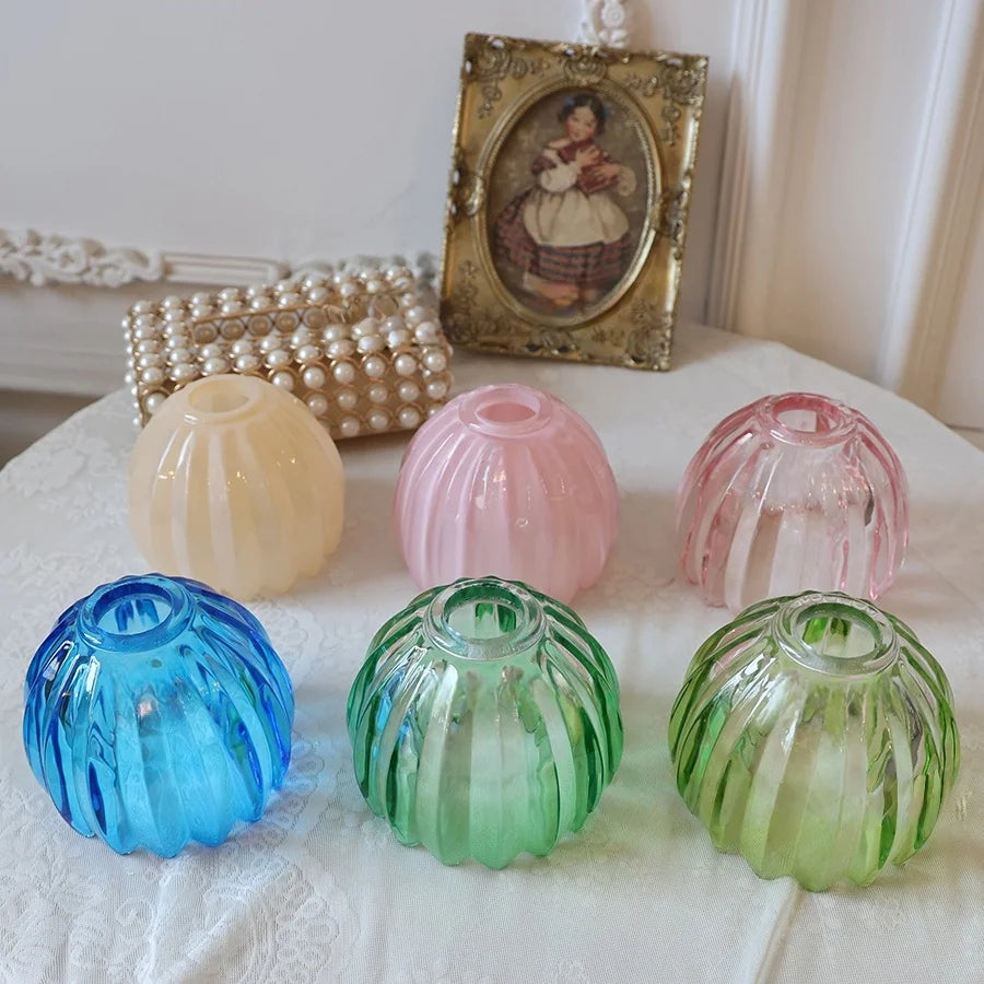 Plafonnier vintage salon nordique en verre