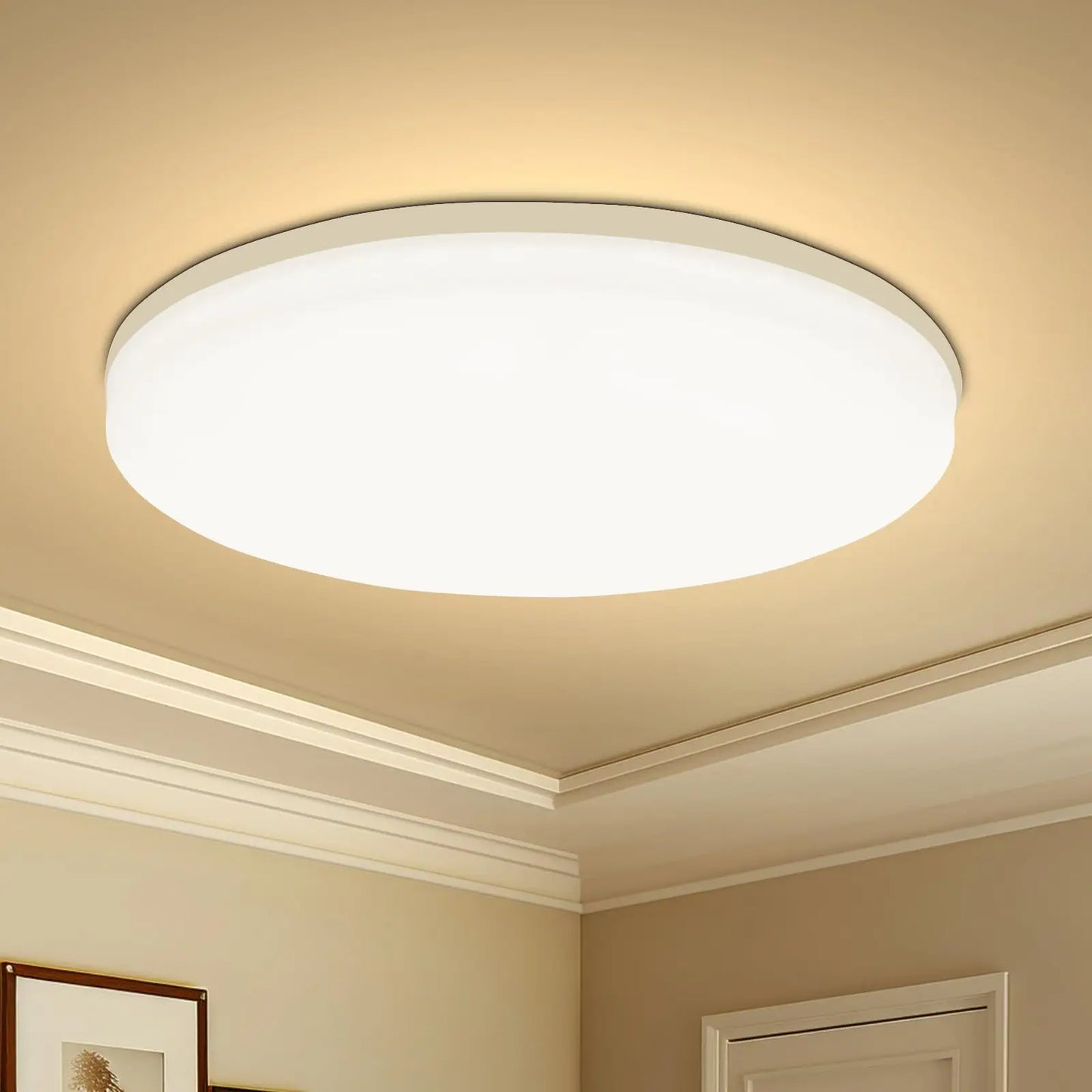 Plafonnier rond minimaliste pour chambre