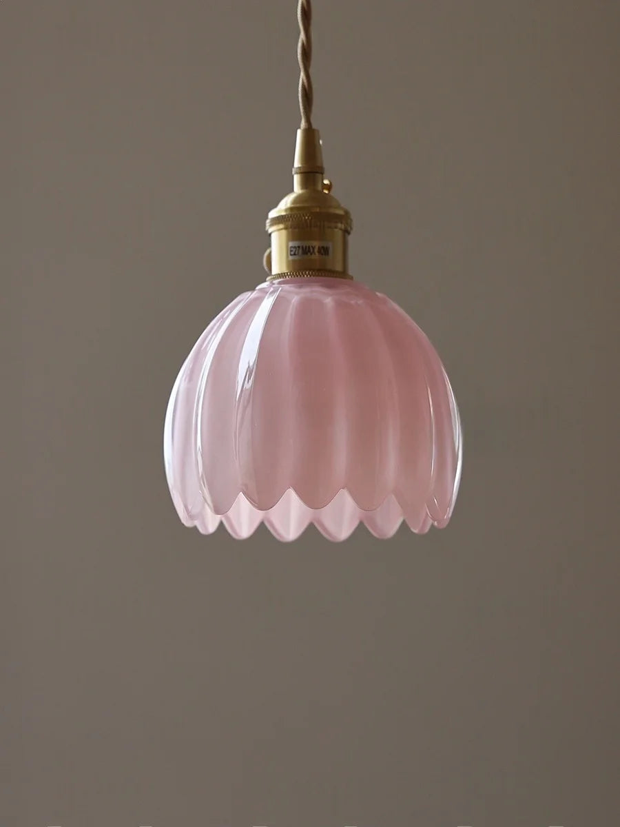 Plafonnier vintage salon nordique en verre