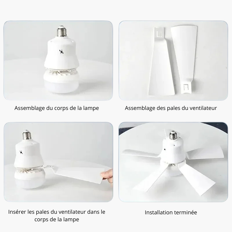 Plafonnier salon LED avec ventilateur intégré