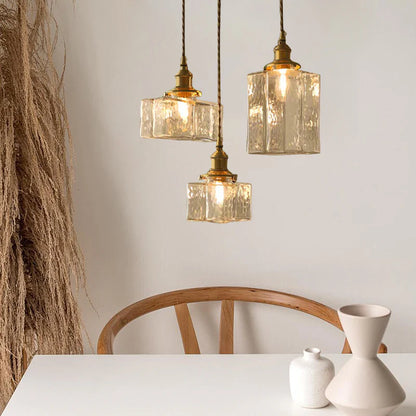 Plafonnier en verre pour salon moderne