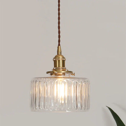 Plafonnier chambre vintage en verre style nordique