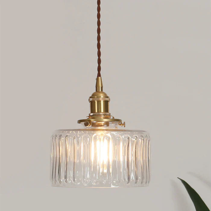 Plafonnier chambre vintage en verre style nordique