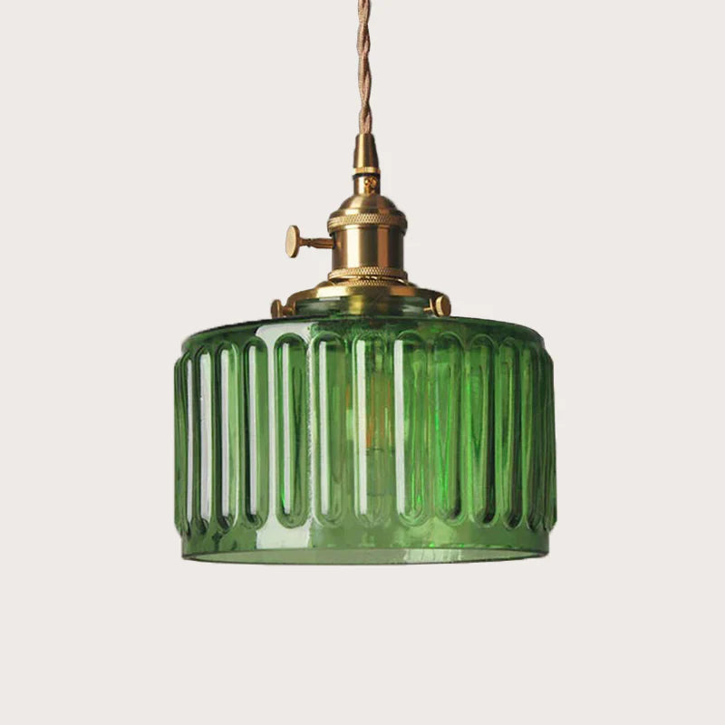Plafonnier chambre vintage en verre style nordique