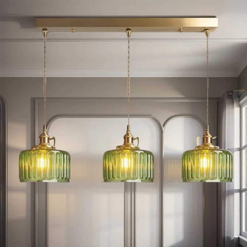 Plafonnier chambre vintage en verre style nordique