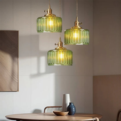 Plafonnier chambre vintage en verre style nordique