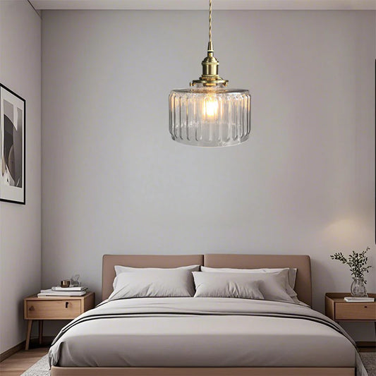 Plafonnier chambre vintage en verre style nordique