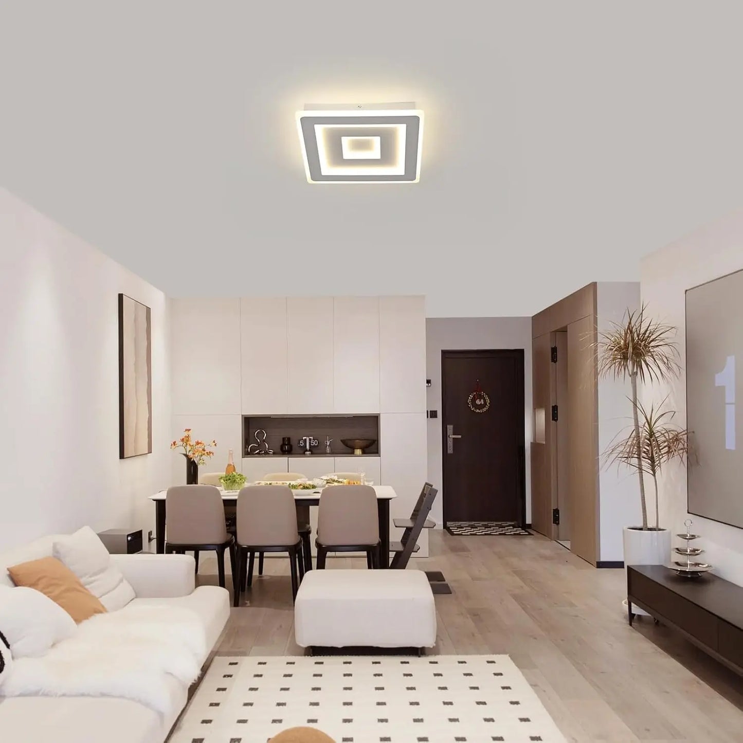 Plafonnier chambre carré lumineux