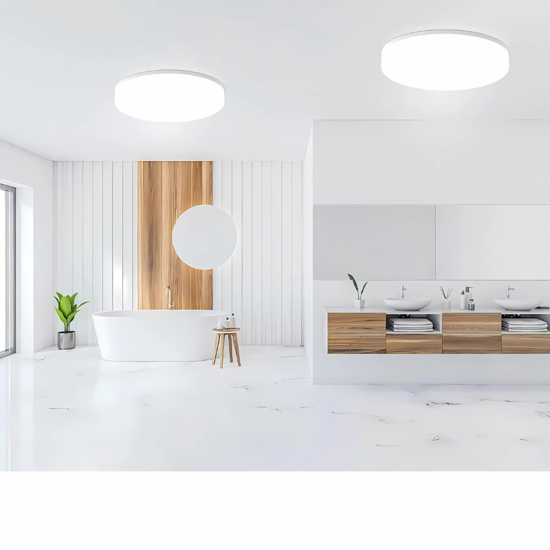 Plafonnier rond minimaliste pour chambre
