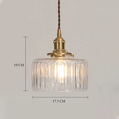 Plafonnier chambre vintage en verre style nordique