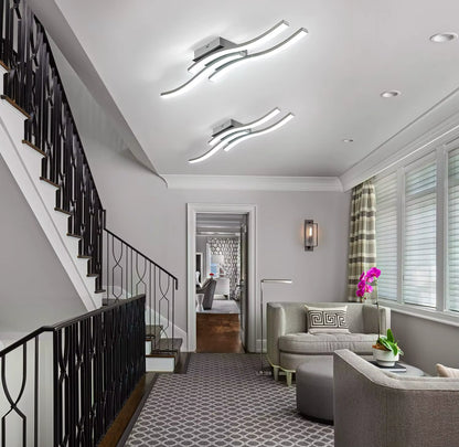 Plafonnier chambre design incurvé