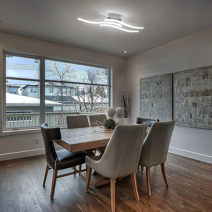 Plafonnier chambre design incurvé