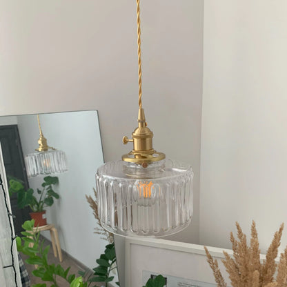 Plafonnier chambre vintage en verre style nordique