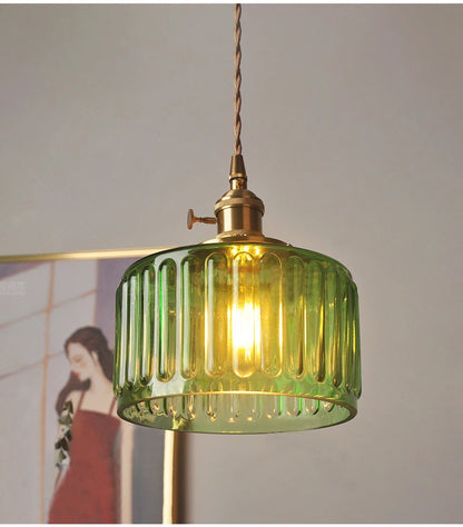 Plafonnier chambre vintage en verre style nordique