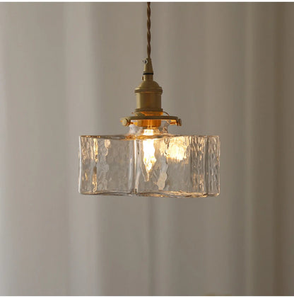 Plafonnier en verre pour salon moderne