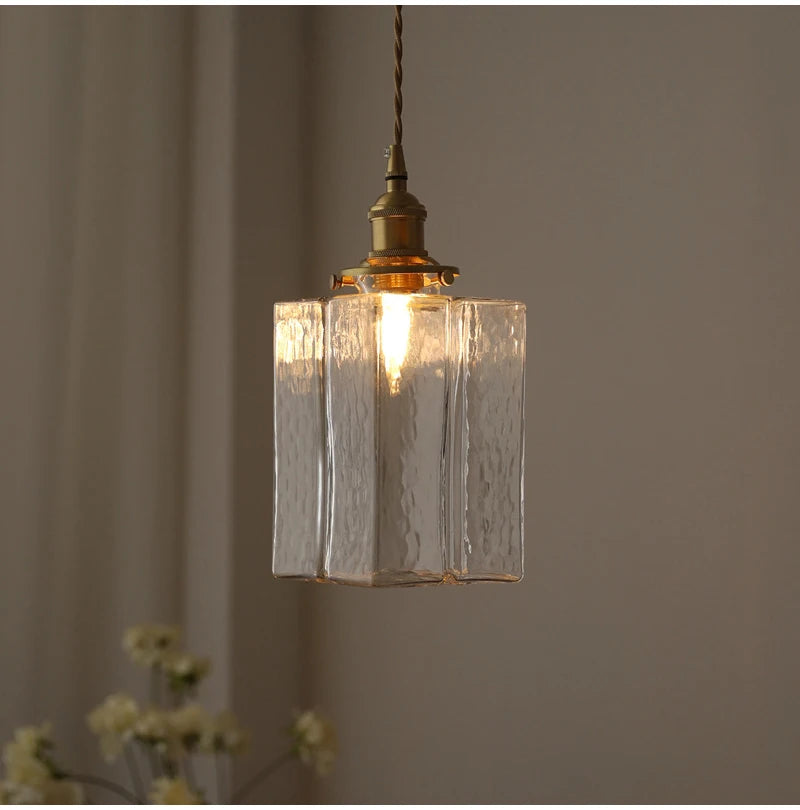 Plafonnier en verre pour salon moderne