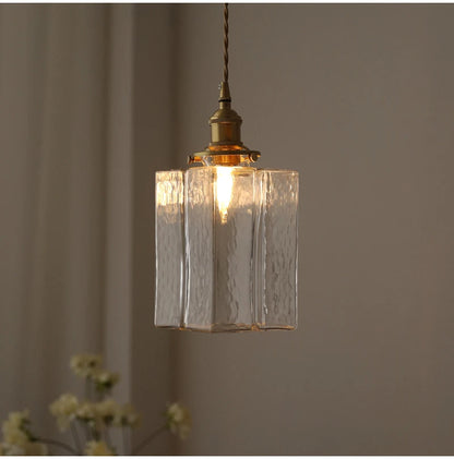 Plafonnier en verre pour salon moderne