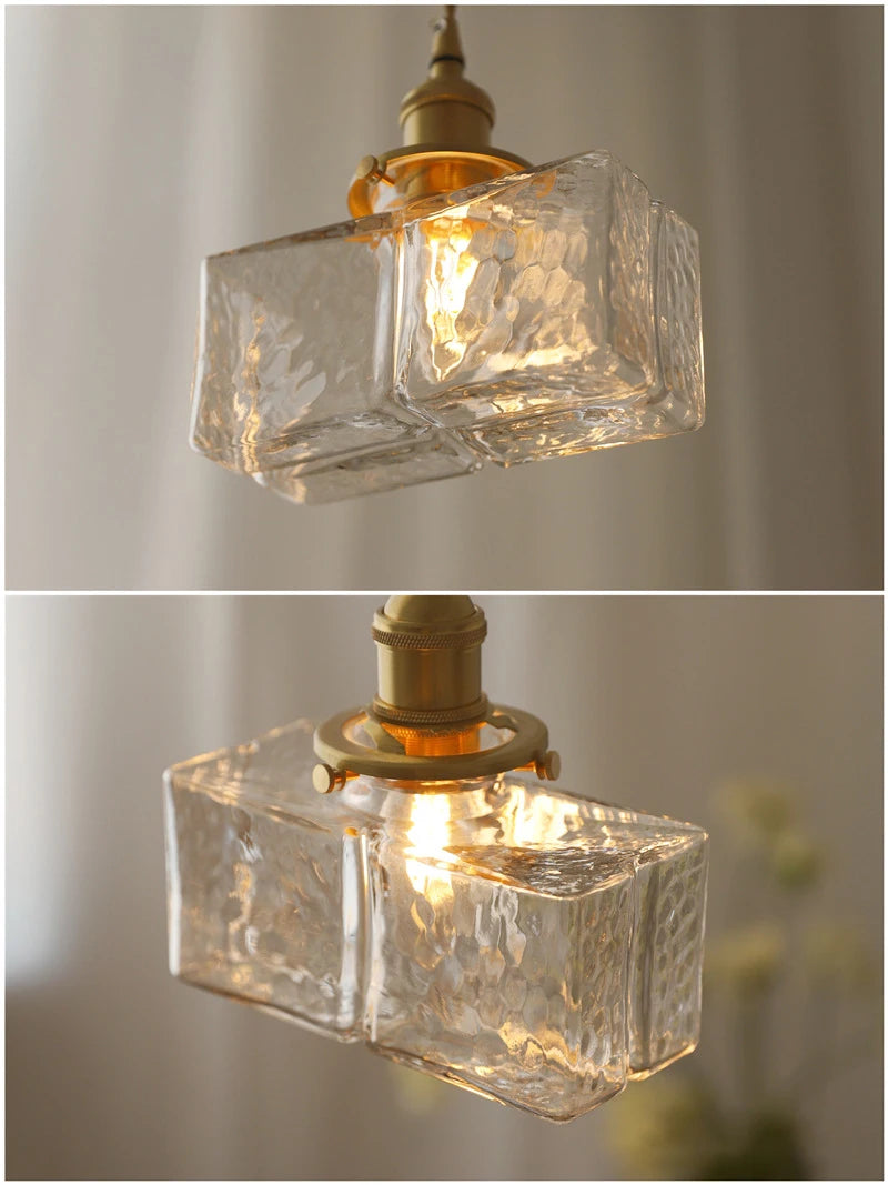 Plafonnier en verre pour salon moderne