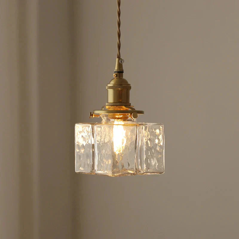 Plafonnier en verre pour salon moderne