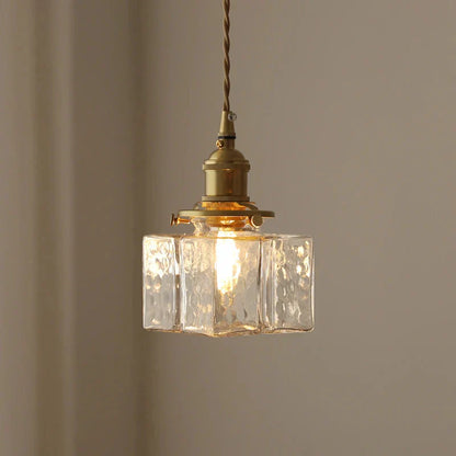 Plafonnier en verre pour salon moderne