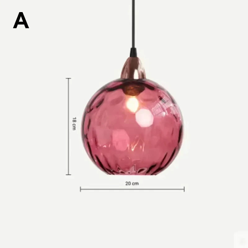 Plafonnier en verre moderne suspendu
