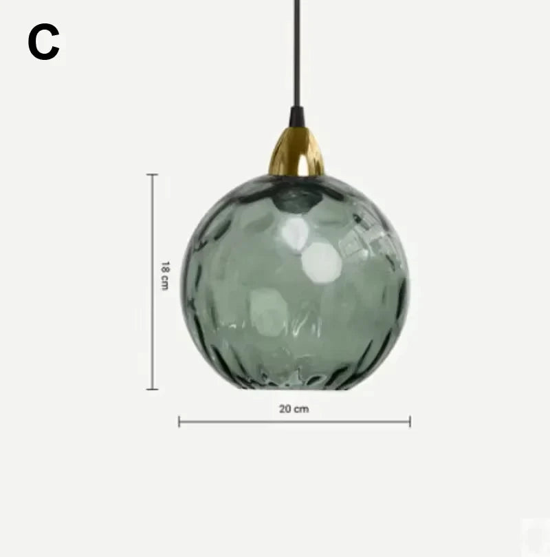 Plafonnier en verre moderne suspendu