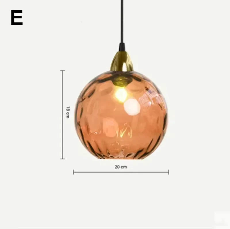 Plafonnier en verre moderne suspendu