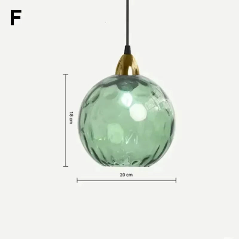 Plafonnier en verre moderne suspendu