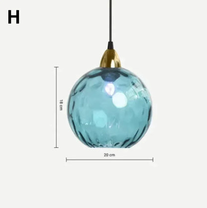 Plafonnier en verre moderne suspendu
