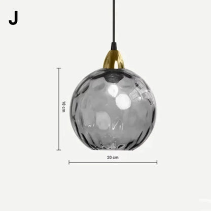 Plafonnier en verre moderne suspendu