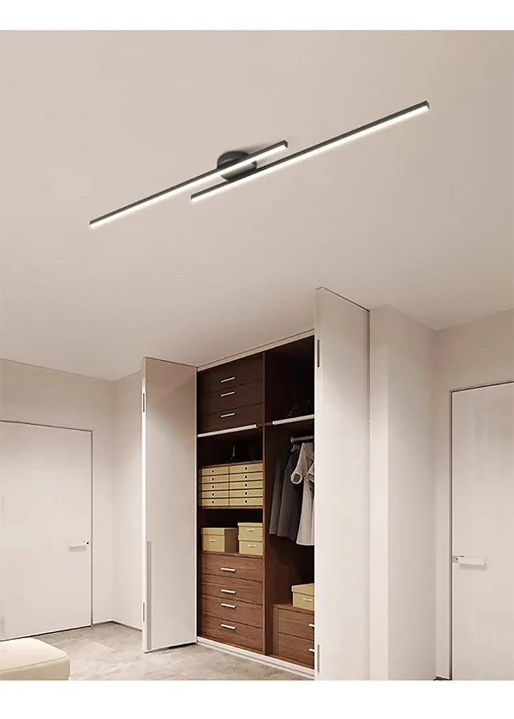 Plafonnier moderne extra fin en aluminium