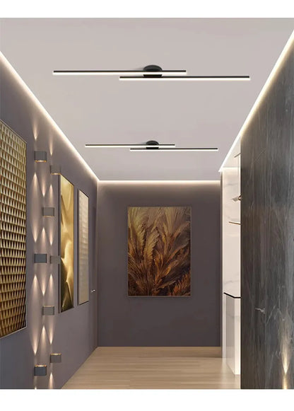 Plafonnier moderne extra fin en aluminium