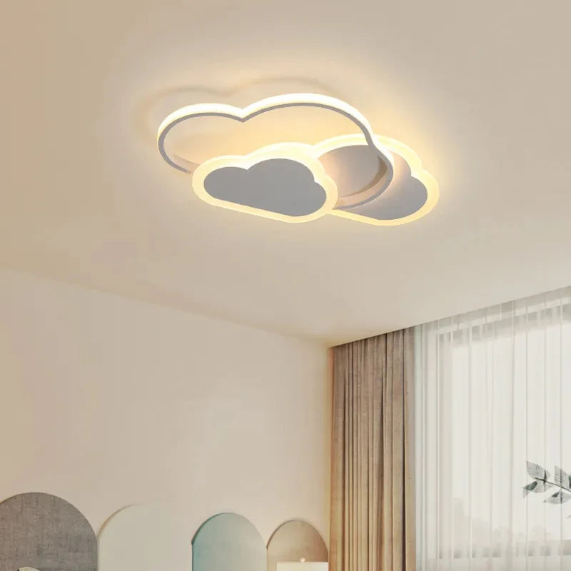 Plafonnier LED salon en forme de nuage