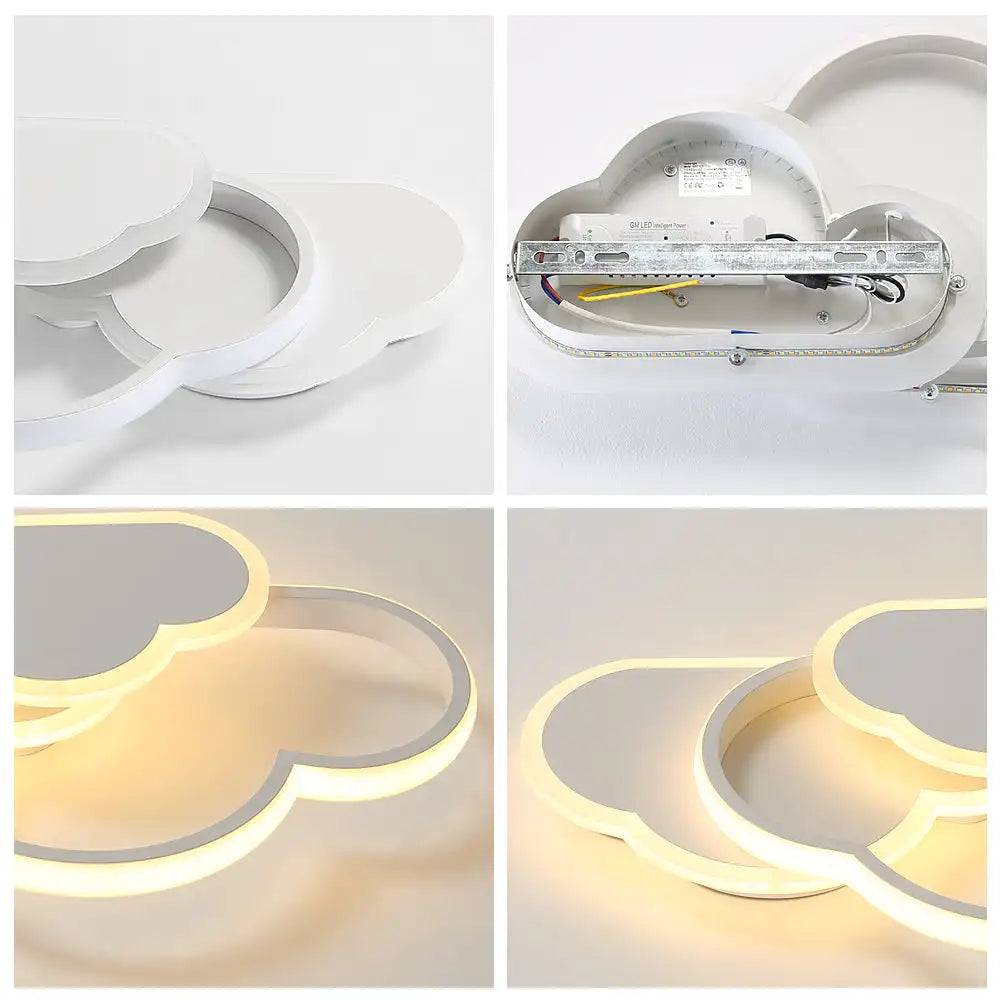 Plafonnier LED salon en forme de nuage