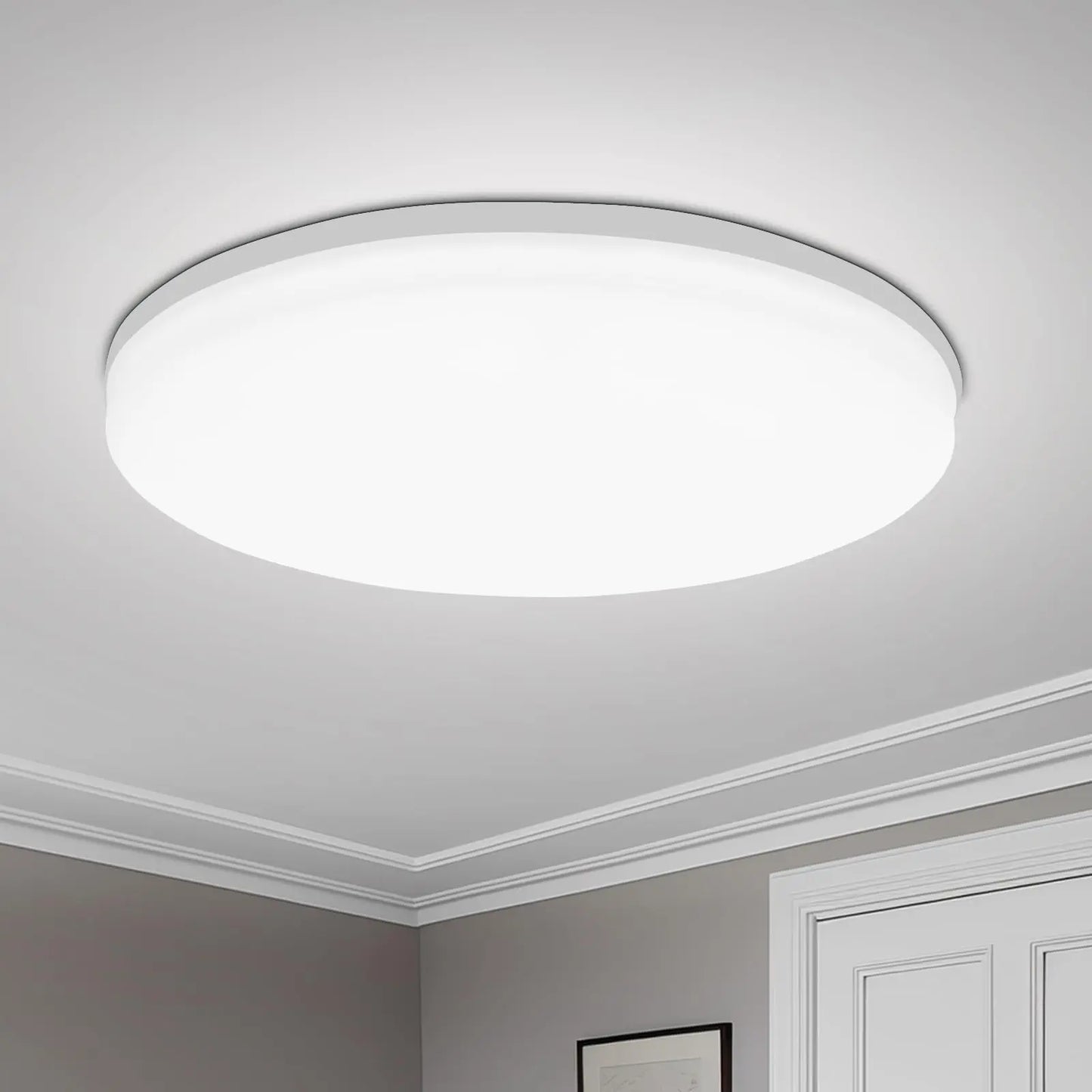 Plafonnier rond minimaliste pour chambre