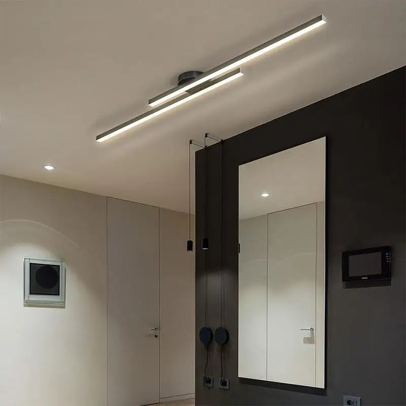 Plafonnier moderne extra fin en aluminium