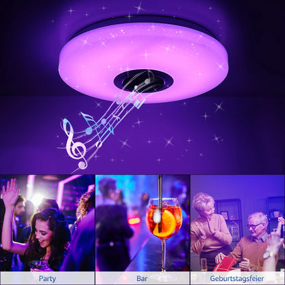 Plafonnier LED bluetooth 7 couleurs