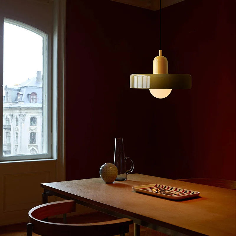 Plafonnier moderne LED en verre style nordique