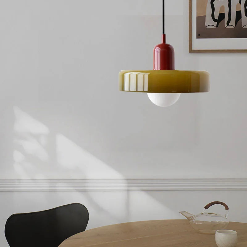 Plafonnier moderne LED en verre style nordique