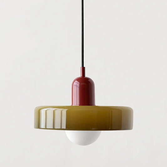 Plafonnier moderne LED en verre style nordique