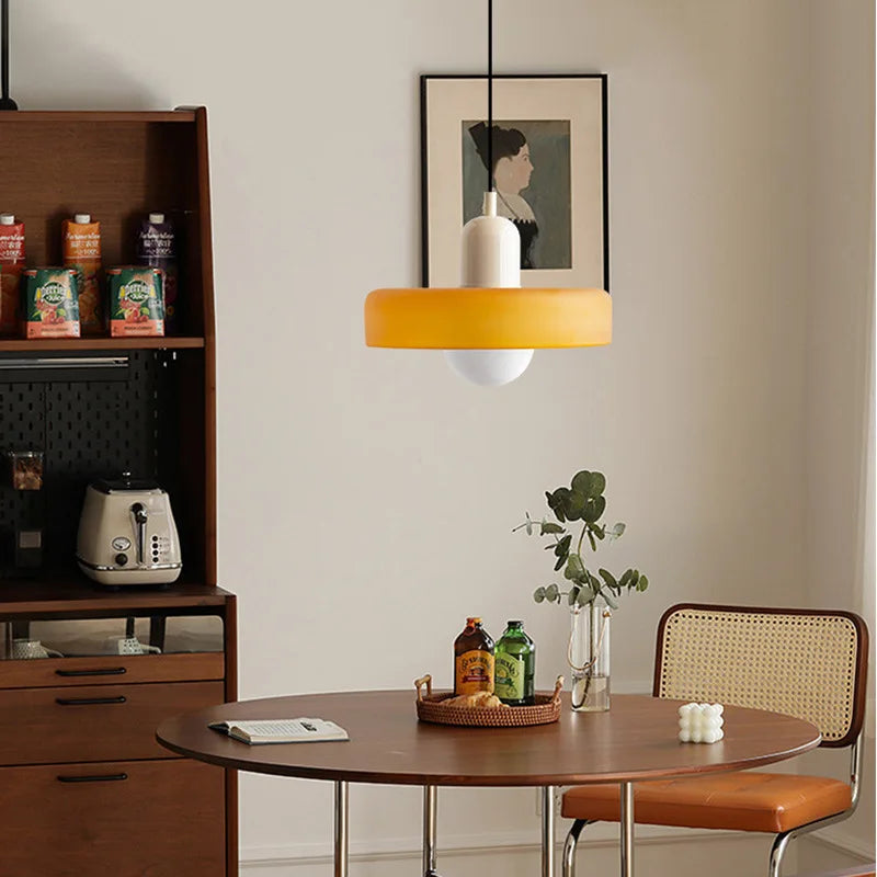 Plafonnier moderne LED en verre style nordique