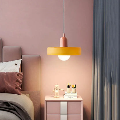 Plafonnier moderne LED en verre style nordique