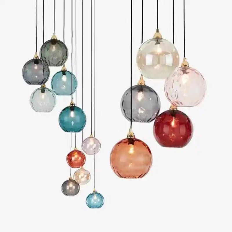 Plafonnier en verre moderne suspendu