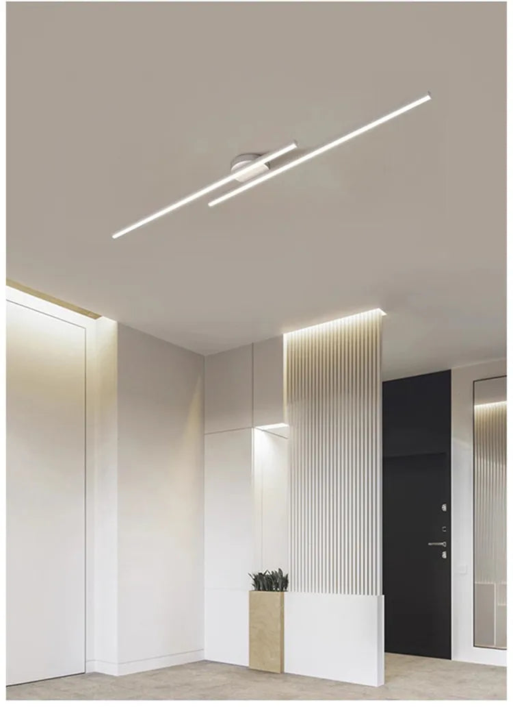 Plafonnier moderne extra fin en aluminium