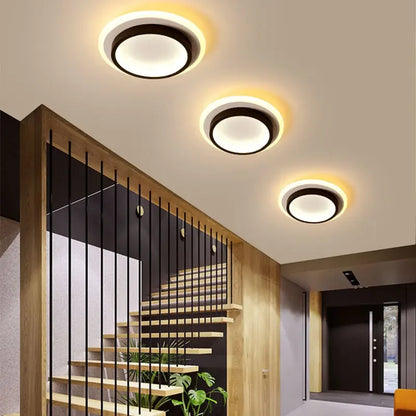 Plafonnier couloir LED moderne forme carrée