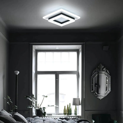 Plafonnier chambre LED moderne carré