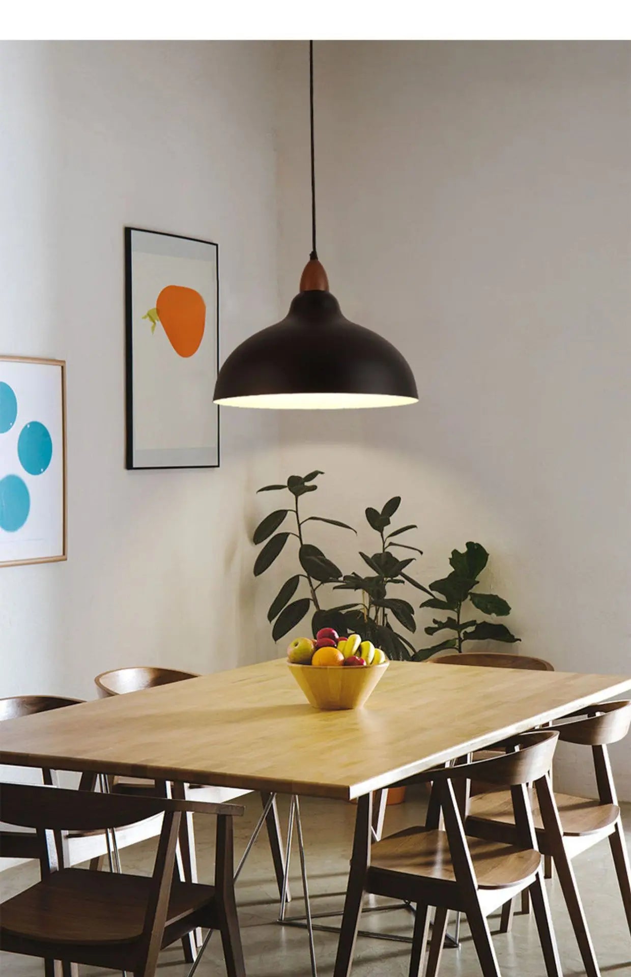 Plafonnier salon style nordique en forme de pot