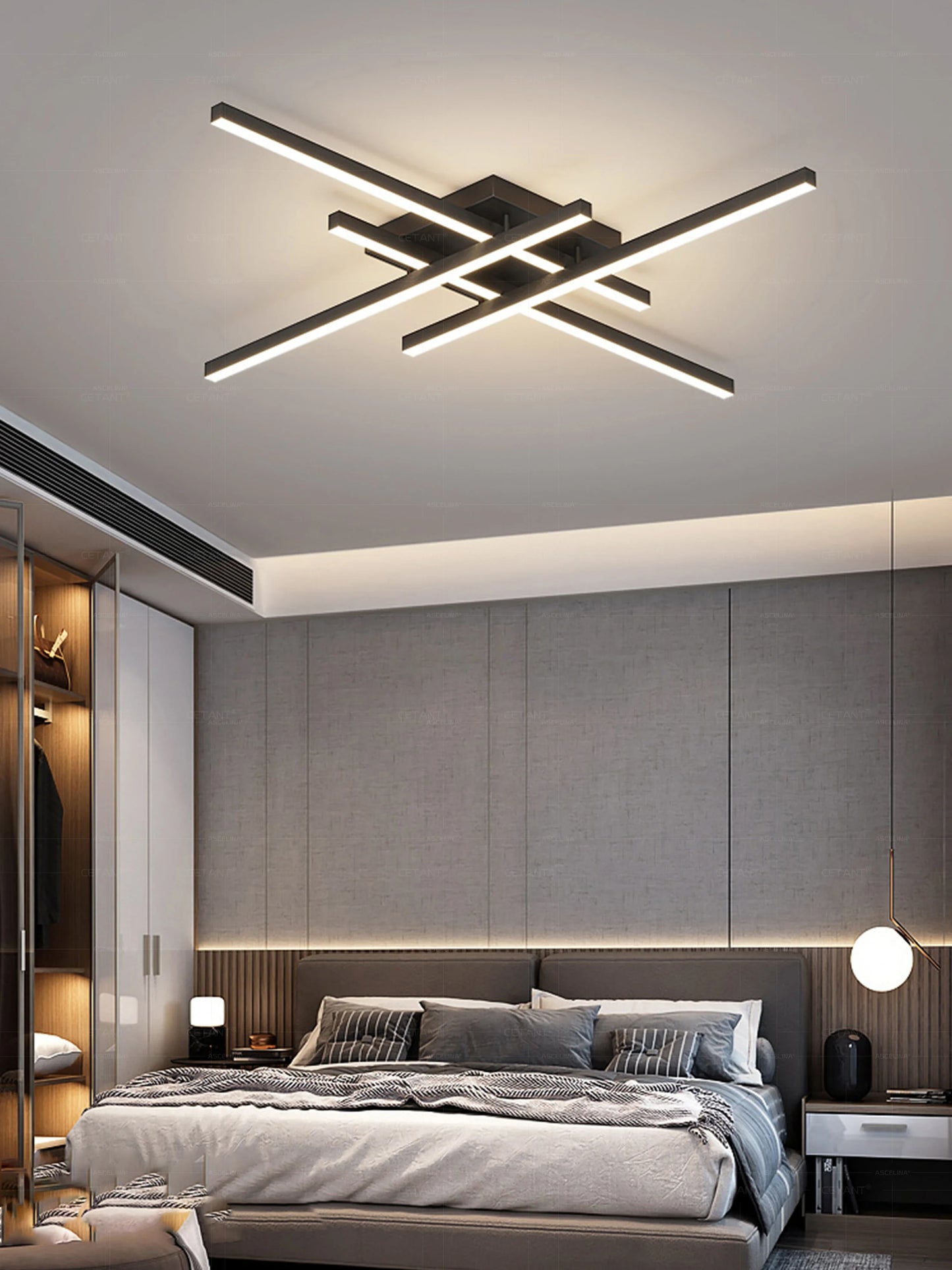 Plafonnier chambre moderne LED