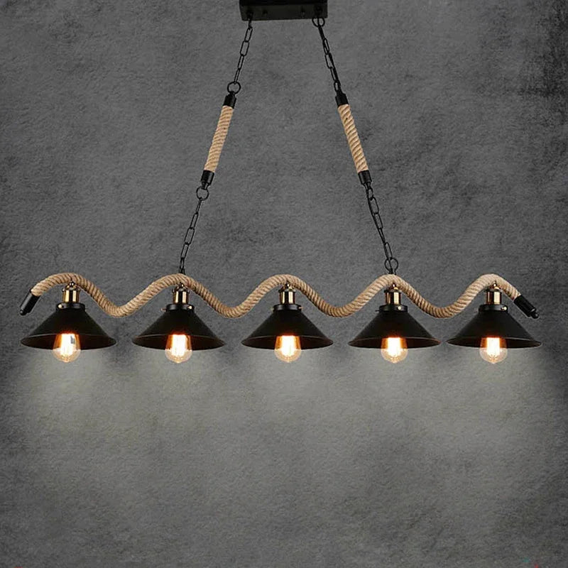 Plafonnier vintage en métal noir
